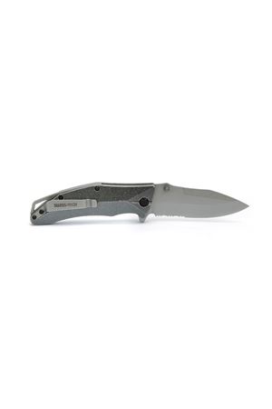 Swiss+Tech Aluminum Serrated Folding Knife ST014005