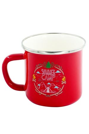 Orcamp Emaye Kupa Kırmızı 330 ml