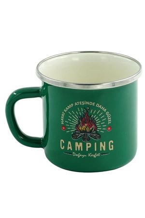 Orcamp Emaye Kupa Yeşil 330 ml 
